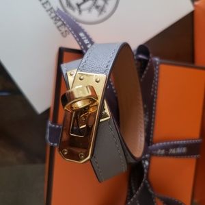 Authentic Hermes Kelly Double Tour Bracelet Sz T1